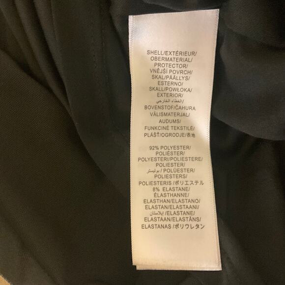 Adrianna Papell Satin One Shoulder Long Sleeve Midi Cocktail Dress Black Size 10 - Picture 11 of 14